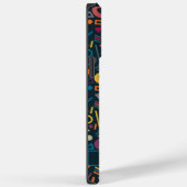 Lila geometrisch Navy Blue Pink Case-Mate iPhone Hülle (Rückseite / Rechts)