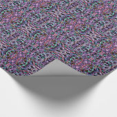 Lila geometrisch rosa geschenkpapier (Ecke)