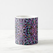 Lila geometrisch rosa kaffeetasse (Mittel)