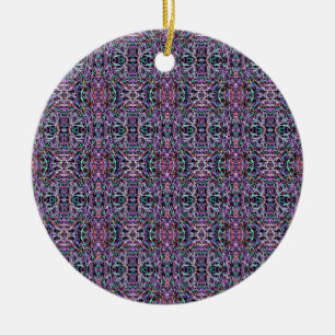 Lila geometrisch rosa keramikornament