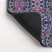 Lila geometrisch rosa mousepad (Ecke)