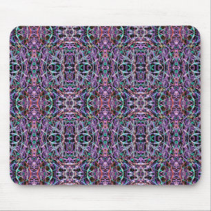 Lila geometrisch rosa mousepad