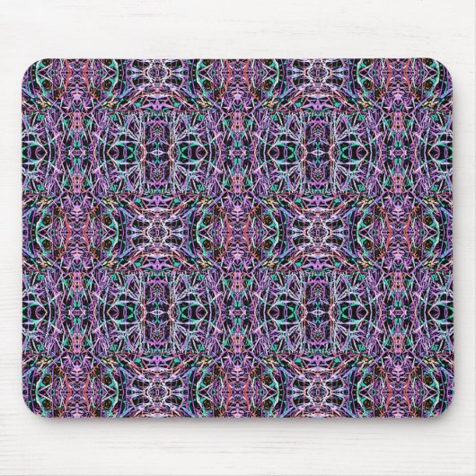 Lila geometrisch rosa mousepad (Vorne)