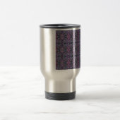 Lila geometrisch rosa reisebecher (Mittel)