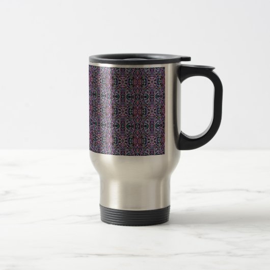 Lila geometrisch rosa reisebecher (Rechts)