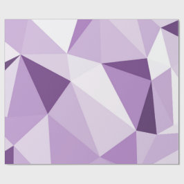 Lila geometrische abstrakte Dreiecke Geschenkpapier