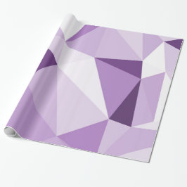 Lila geometrische abstrakte Dreiecke Geschenkpapier