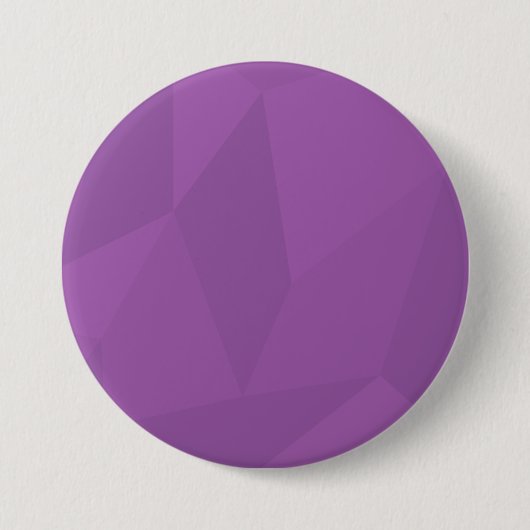 Lila, geometrische, coole, trendige, moderne, einf button (Vorderseite)