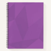 Lila, geometrische, coole, trendige, moderne, einf notizblock (Vorderseite)