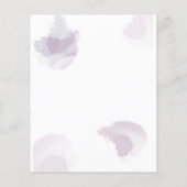 Lila geometrische Geometrie Save the Date Flyer (Hinten)