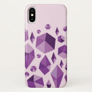 Lila geometrische Juwelformen Case-Mate iPhone Hülle
