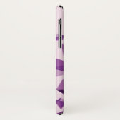 Lila geometrische Juwelformen Case-Mate iPhone Hülle (Hinten/Links)
