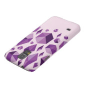 Lila geometrische Juwelformen Case-Mate Samsung Galaxy Hülle (unten)