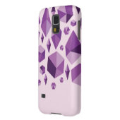 Lila geometrische Juwelformen Case-Mate Samsung Galaxy Hülle (Rückseite Links)