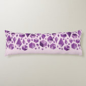 Lila geometrische Juwelformen Seitenschläferkissen (Vorderseite)