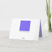 Lila geometrische Kreis-Grußkarte Karte (Rückseite)