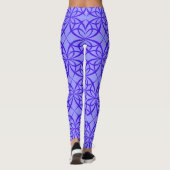 Lila geometrische Kreise Leggings (Rückseite)