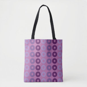lila geometrische Kreismuster Tasche