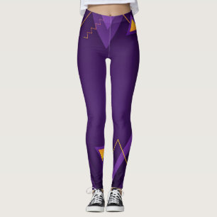 lila geometrische Leggings
