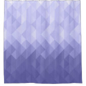 Lila geometrische Quadrate des violetten Dreiecks Duschvorhang (Vorderseite)