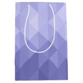 Lila geometrische Quadrate des violetten Dreiecks Mittlere Geschenktüte (Vorderseite)