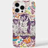 Lila geometrische Schälfamilie Case-Mate iPhone Hülle (Rückseite)