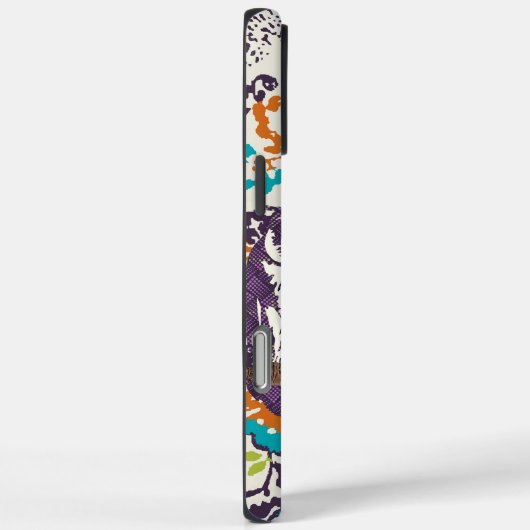 Lila geometrische Schälfamilie Case-Mate iPhone Hülle (Rückseite / Rechts)