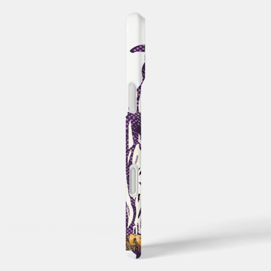 Lila geometrische Schälfamilie Case-Mate iPhone Hülle (Rückseite / Rechts)