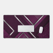 Lila geometrische Schreibtischmatte - Moderne Büro (Tastatur & Maus)
