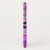 Lila geometrische Streifen in Rosa und Aqua Case-Mate iPhone Hülle (Hinten/Links)