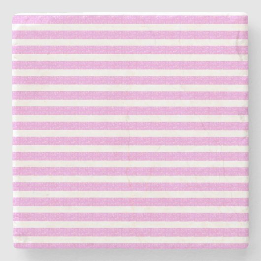 Lila geometrische Streifen Steinuntersetzer (Vorderseite)