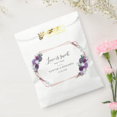 Lila geometrischer Rahmen Geschenktütchen (Versiegelt)