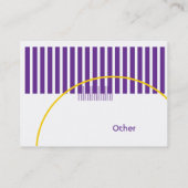 Lila geometrisches - Chubby Visitenkarte (Rückseite)