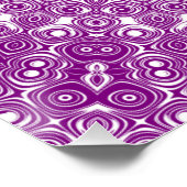 Lila geometrisches Feld Poster (Ecke)