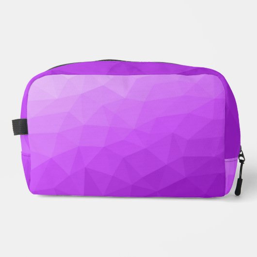 Lila geometrisches Gefälle Waschbeutel (Vorderseite)