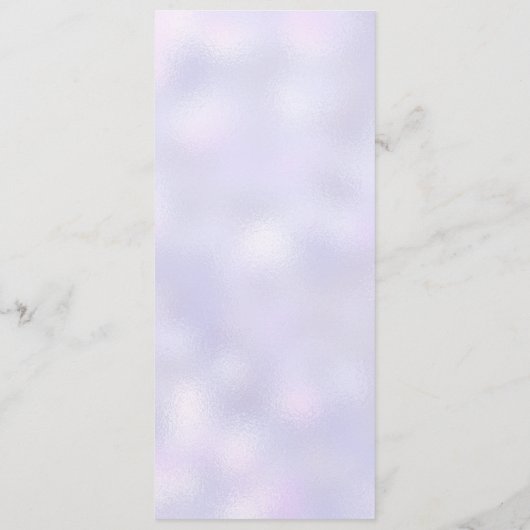 Lila geometrisches Hochzeitmenü oder Programmkarte Menükarte (Rückseite)