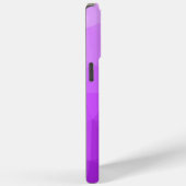 Lila geometrisches Maschenmuster Monogramm Case-Mate iPhone Hülle (Rückseite / Rechts)