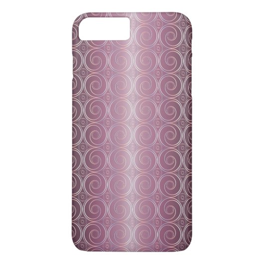 lila geometrisches Muster Case-Mate iPhone Hülle (Rückseite)