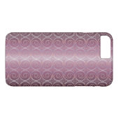 lila geometrisches Muster Case-Mate iPhone Hülle (Rückseite (Horizontal))
