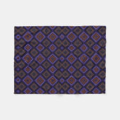 Lila Geometrisches Muster Decke (Vorderseite (Horizontal))