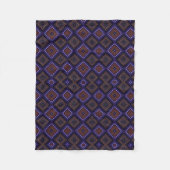 Lila Geometrisches Muster Decke (Vorderseite)
