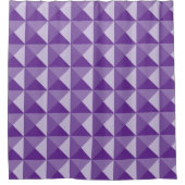 Lila geometrisches Muster Duschvorhang (Vorderseite)
