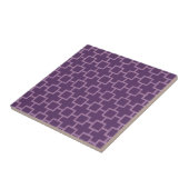 Lila geometrisches Muster Fliese (Seite)