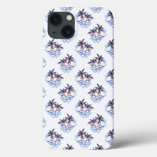 Lila geometrisches Muster für Wasserfarben Case-Mate iPhone Hülle (Rückseite)