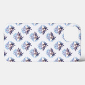 Lila geometrisches Muster für Wasserfarben Case-Mate iPhone Hülle (Rückseite (Horizontal))