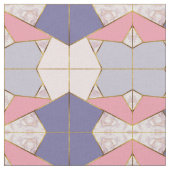 Lila geometrisches Muster in rosa Stoff (Nahaufnahme)