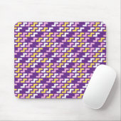 Lila geometrisches Muster Mauspad (Mit Mouse)