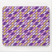 Lila geometrisches Muster Mauspad (Vorne)