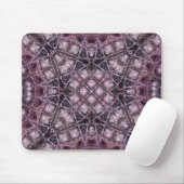 Lila geometrisches Muster mit komplizierter Symmet Mousepad (Mit Mouse)