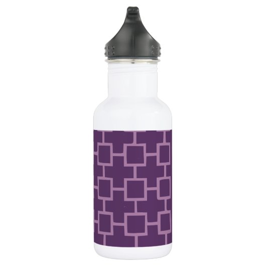 Lila geometrisches Muster Trinkflasche (Rechts)